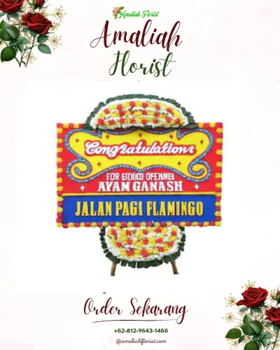 Bunga Papan Congratulation di Kalidengen
